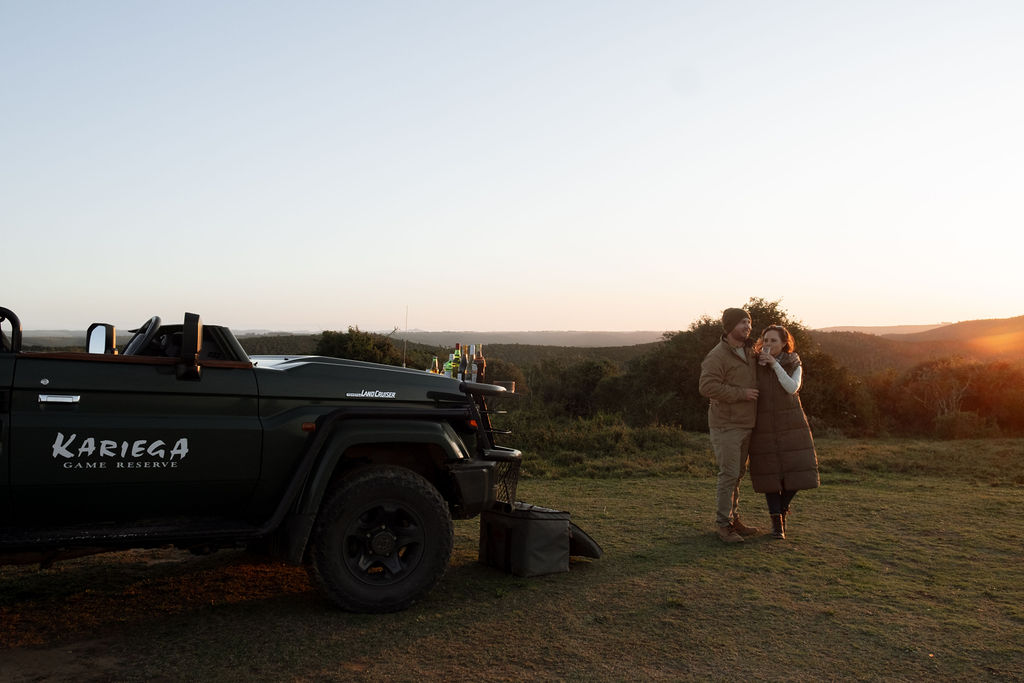 Sunset at kariega game reserve